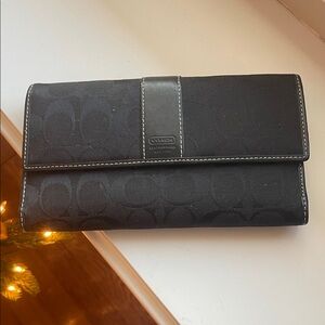 Coach Black Leather Wallet